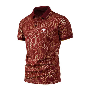 Polo homme uni imprimé pour l'été, manches courtes, service OEM, polos pour hommes adultes - Product Image 1