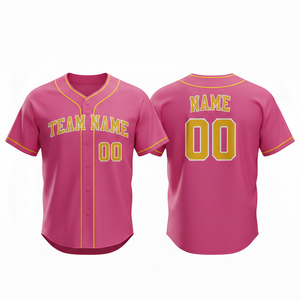 Camiseta de Béisbol Personalizada de Alta Calidad, Transpirable, de Secado Rápido, 100% Poliéster, Sublimación, Impresión por Transferencia de Calor, Cuello en V, Manga Corta - Product Image 6