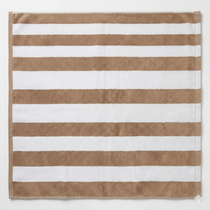 Toalla de Baño Premium Beige Blanco Moderna con Rayas Náuticas, Teñida con Hilo de Algodón, Ultra Suave, Súper Absorbente, Secado Rápido, 750g, Lujosa - Product Image 3