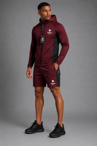 Conjunto Corto Premium para Hombre, Chaqueta y Pantalones Cortos Ligeros, Secado Rápido, Transpirable, Ropa Deportiva Informal para Exteriores - Product Image 4