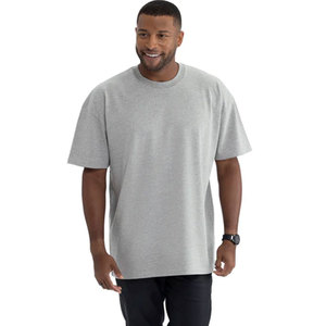 Camisetas de Manga Corta con Cuello Redondo, 7200, Algodón Grueso, Talla Grande, Tejido Elástico, Tela Cómoda - Product Image 1