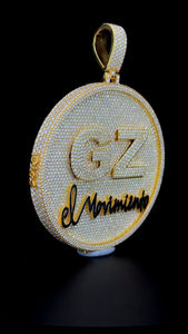 Colgante Grande de 3 Pulgadas Chapado en Oro de Plata de Ley 925 con Diamante Moissanite VVS, Joyería de Hip Hop para Fiesta, Colgante con Letra para Hombre - Product Image 6