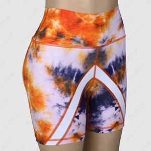 Blaze Fight Wear Customized High Rise Yoga Booty Shorts Hot Pink High Rise Elastic Waist Yoga Leggings - Product Image 4