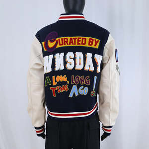 Chaquetas Varsity Personalizadas al por Mayor con Logotipo, Parches de Lana, Bordado Chenille, Chaqueta de Invierno, Moda Urbana, Chaquetas Varsity para Hombre - Product Image 2