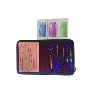 Surgical Suture Kit Doctor Reusable Suturing Practice Kit Stainless Steel Dissection Medical and Vet Students Skin Practice Kit - Product Image 1