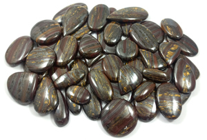 Cabujón de Ojo de Tigre Natural, Cristal con Reverso Plano, Gemas Sueltas de Alta Calidad para Joyería, Venta al Por Mayor - Product Image 5