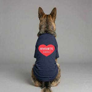 Premium Quality Cotton <b>Dog</b> <b>T</b> <b>Shirt</b> In Dark Navy Color Round Neck Design Soft Comfortable Breathable High Quality Pet Apparel - Product Image 1