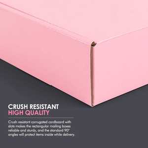 Cajas de Envío de Cartón Corrugado Rosa con Logotipo Personalizado para Empaque de Ropa, Cajas Plegables para Empacar Sudaderas y Ropa Interior - Product Image 5