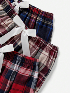 <b>Top</b> Demanded <b>Men</b> Plaid Flannel Pant Trouser with Custom logo Printed Sleeping Wear Drawstring <b>Pajama</b> Flannel <b>Men's</b> Pants - Product Image 3