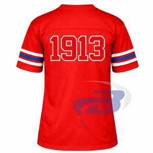 Camiseta Deportiva de Malla de Poliéster para Mujer Delta Sigma Theta DST Sorority, Diseño Atlético Rojo 1913, Antiarrugas y Transpirable - Product Image 2