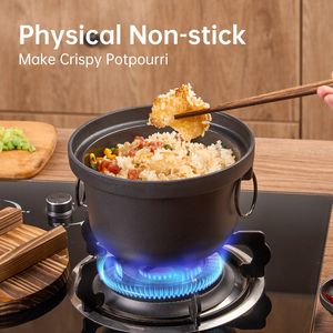 WANGYUANJI Pentola Olandese in Ghisa con Coperchio in Legno, Sicura, Senza Rivestimento, Pentola Profonda per Campeggio, 7.9 Pollici, con Manici in Ghisa - Product Image 3