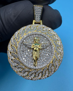 จี้รูปเทวดาเคลือบทองคำขาวประดับเพชรโมอิสซาไนต์ VVS แบบกำหนดเอง เงินแท้ 925 สไตล์ฮิปฮอป เหมาะสำหรับเป็นของขวัญ - Product Image 6