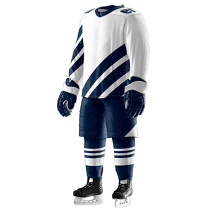 Uniformes de Hockey sobre Hielo Sublimados, Ajustados, de Material Duradero, Transpirables, que Absorben la Humedad, con Logotipo Personalizado, Uniforme de Hockey sobre Hielo para Hombre - Product Image 4