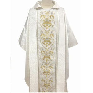 Nouvelle Chasuble Gothique de Haute Qualité en Gros, Prix d'Usine, 5 Couleurs, pour Pasteur, Prêtre, Moine, Célébrant, Style Vintage - Product Image 3