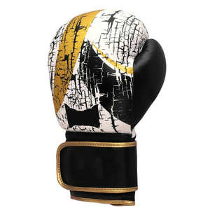 Gants de boxe en cuir professionnels avec logo personnalisé, 14 oz, fermeture à lacets et soutien du poignet pour l'entraînement des adultes - Product Image 3