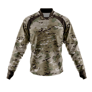 Camisetas de paintball de malla transpirable de alto rendimiento personalizables con acolchado protector, servicio OEM personalizado, venta al por mayor. - Product Image 5