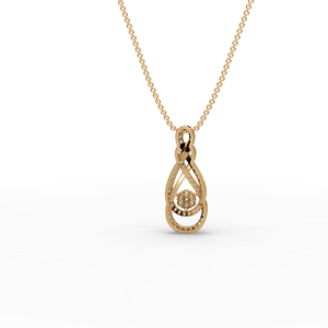 <b>Infinity</b> Swirl Lab-Grown Diamond Pendant Elegant and Unique Handcrafted Diamond Charms - Product Image 5