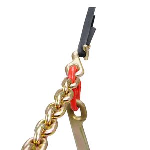 Catena di traino G80 V Bridle per impieghi gravosi 5/16'' x 2 con ganci a J da 15'' per trasporto e traino - Product Image 5