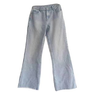 Jeans en denim pour femmes de haute qualité, couleur bleue, style décontracté, coupe large, imprimé léopard, pantalon en denim pour femmes - Product Image 2