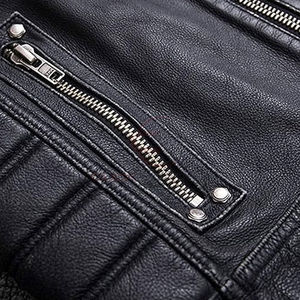 Chaleco de cuero de ajuste holgado, nuevo, superventas, talla personalizada, color sólido, transpirable, para venta en línea al por mayor - Product Image 3