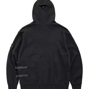 Sweat à capuche technique pour homme, hiver, avec fermeture éclair sur le devant, poches utilitaires, 100% coton, écologique, pour un usage quotidien, streetwear, décontracté - Product Image 6