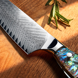 Couteau de Chef Professionnel en Acier Damas de Haute Qualité, Lame Pleine Longueur, Manche Ergonomique en Bois, Forgé à la Main, Compatible Lave-Vaisselle - Product Image 5