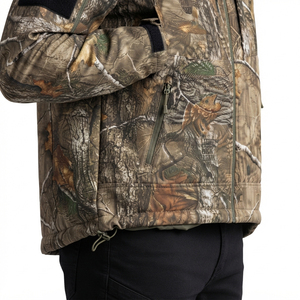 Chaqueta deportiva para exteriores con logotipo personalizado, camuflaje Real Tree, softshell, impermeable, cortavientos, poliéster, chaqueta softshell de invierno. - Product Image 6