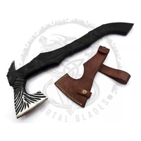 Hacha Vikinga Tomahawk al por Mayor, Hacha Medieval Personalizada, Forjada a Mano en Acero al Carbono, Hacha Escandinava Personalizada
