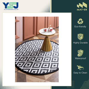 Tapis d'extérieur de qualité supérieure au design accrocheur, fourni directement par l'usine, taille extra longue, 100% polypropylène, tapis rond. - Product Image 4