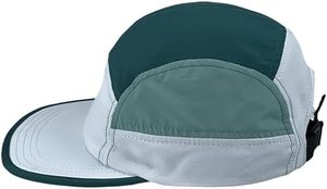 Gorra de Béisbol Unisex de 5 Paneles, Tejido de Malla Transpirable e Impermeable, Ajustable con Cierre a Presión, Diseño de Bloques de Color, para Uso Casual al Aire Libre - Product Image 3