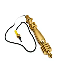 Pendule en métal doré double ISIS Karnak fait main pour la radiesthésie - Pendule métaphysique New Age en métal à prix raisonnable - Product Image 1