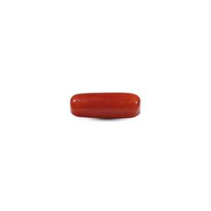 Natural Red Coral Oval Cabochon 5.6 Carat Loose Gemstone for Fine Jewelry - Product Image 1