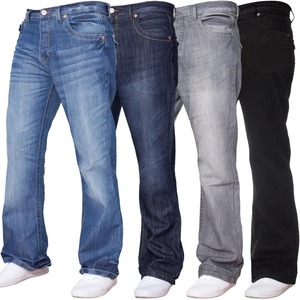 Jeans pour hommes, coupe large, évasée, en denim, avec poches à rabat, pantalon décontracté, très vendu, de haute qualité, léger - Product Image 4