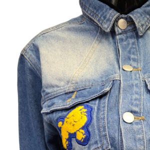 Chaqueta Vaquera Personalizada Sigma Gamma Rho para Mujer, Chaqueta de Mezclilla con Letras Griegas Bordadas, Abrigo Informal de Moda Personalizado - Product Image 5