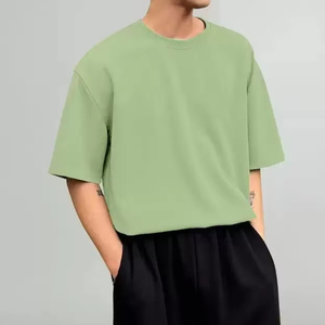 Camiseta Oversize Unisex 100% Algodón 220g con Hombros Caídos, Impresión Personalizada, Suministro Directo de Fábrica - Product Image 1