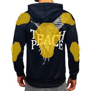 Sweat à capuche de moto en Kevlar noir, fabriqué sur mesure, avec poches kangourou, unisexe, homologué CE, protection - Product Image 6