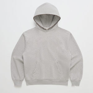 OEM Premium Cotton Oversized Hoodie Unique Contrast <b>Blanket</b> Stitching Hood <b>Heavy</b> Pullover Sweatshirt Casual Unisex - Product Image 1