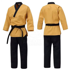 Uniforme de Taekwondo para hombre de estilo profesional, traje de artes marciales de tela elástica suave, adecuado para entrenamiento diario - Product Image 2