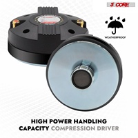 Haut-parleur de compression 5 cœurs 1 pouce, tweeter à pavillon PA, audio professionnel 800W, bobine vocale 1,75 pouces, aimant 20 oz, 8 ohms