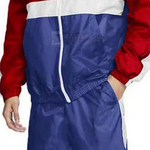 Nouveauté en gros : Survêtements en nylon pour hommes, couleur unie, mode décontractée, ensemble deux pièces - Product Image 6
