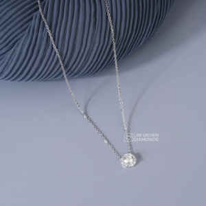 Elegante Colgante de Diamante Cultivado en Laboratorio con Corte Pera en Oro Blanco de 14K para Mujer, Joyería de Diamante Sintético de Color EF de Lujo, 4.76g - Product Image 4