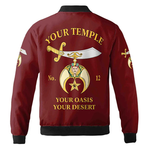 Chaqueta Bomber Unisex Personalizada con Nombre de Templo Daughters of Sphinx DOS, Tallas S-5XL, Chaquetas Masónicas de Manga Larga Hechas a Medida de Alta Calidad - Product Image 3