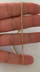 Vintage Gold Plated Box Chain Necklace Minimalist Style Unisex Daily Wear Zinc Alloy 14K Gold Curb Link Chain Gift - Product Image 2