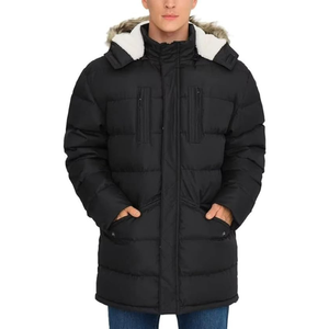 Parka personnalisée pour homme, veste à capuche chaude, parka d'hiver - Product Image 1