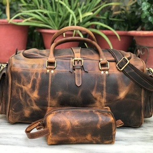 Sac de voyage week-end en cuir véritable softshell personnalisé en gros pour la gym avec service OEM – Sacs de voyage en cuir - Product Image 1