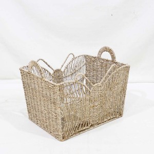 Eco Friendly Seagrass <b>Storage</b> <b>Basket</b> Butterfly Shape <b>Toy</b> Organizer Laundry <b>Basket</b> Nesting - Product Image 6