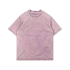 Camisetas Vintage Lavadas Multicolor para Hombre, Oversize de Algodón, Estilo Urbano, Lisas, Varios Colores de Moda Disponibles (Ideal para marcas) - Product Image 3