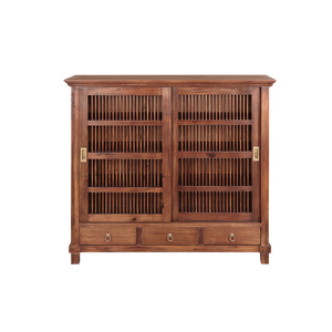 Meuble de rangement de cuisine convertible en bois massif, grand comptoir, anti-poussière, scellé, pour vaisselle, meubles de salon - Product Image 3