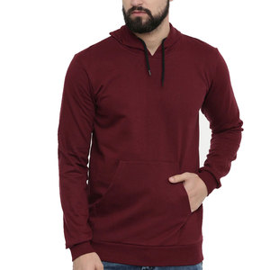 Sweat à capuche en coton mélangé pour homme, épais et chaud pour l'hiver, en molleton de haute qualité, avec logo personnalisé, à prix avantageux - Product Image 1