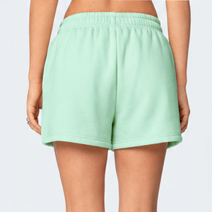 Shorts décontractés personnalisés DTG pour femmes en polyester et coton avec cordon de serrage, imprimé graphique personnalisé, coupe décontractée, vêtements décontractés - Product Image 2